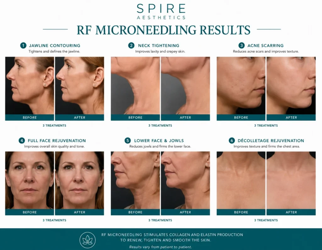 RF Microneedling Skin tightening Gerrards Cross results